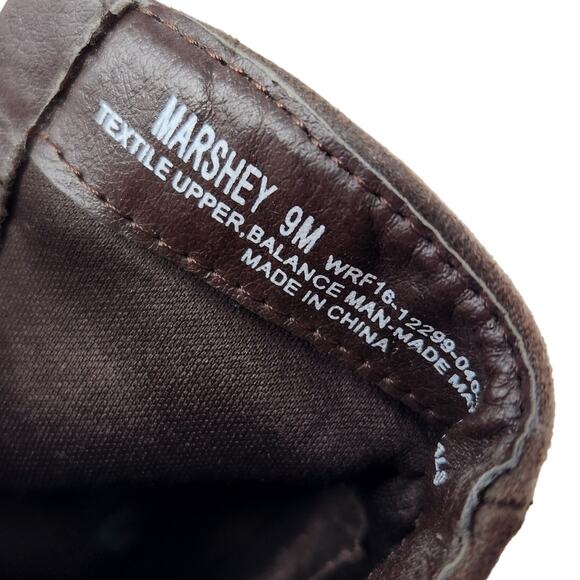 Yuu Marshey Faux Leather Studded Ankle Boots Side Zip Brown Round Toe Size 9 M - Picture 8 of 9